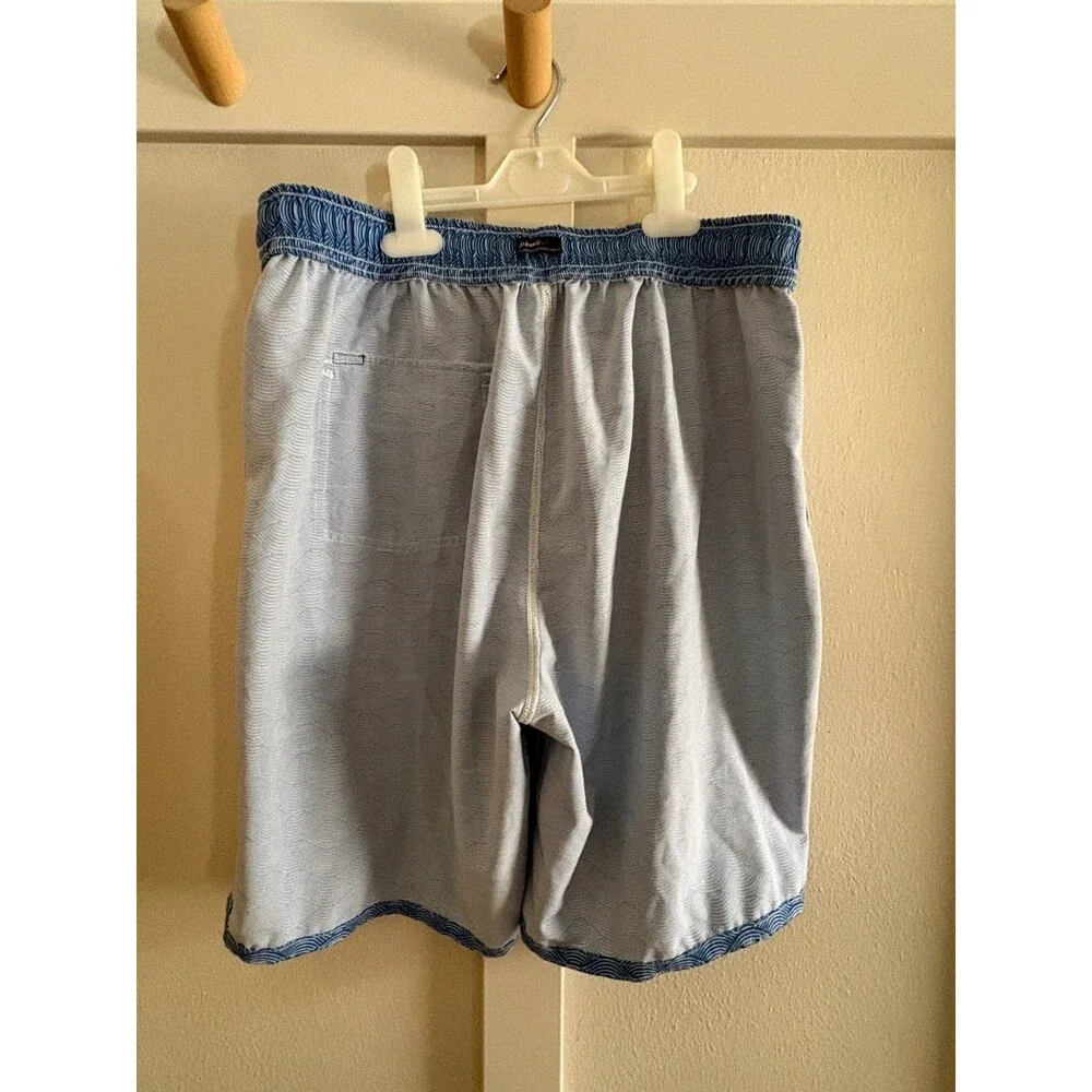 JOHNNIE-O men’s Jumbie Board Shorts medium aquatic motif swim trunks msrp $89